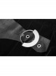 Steam Punk Female Velvet PU Leather Stitching Metal Buckle Pleated Skirt