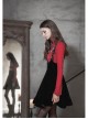 Steam Punk Female Casual Black Velvet Pleated Strap Skirt