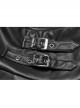 Steam Punk Female PU Leather Metal Buckle Skirt