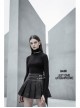 Steam Punk Female PU Leather Metal Buckle Skirt