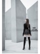 Steam Punk Female PU Leather Metal Buckle Skirt