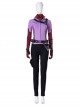 TV Drama Hawkeye Kate Bishop Purple Top Suit Halloween Cosplay Costume Set