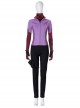 TV Drama Hawkeye Kate Bishop Purple Top Suit Halloween Cosplay Costume Set