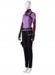 TV Drama Hawkeye Kate Bishop Purple Top Suit Halloween Cosplay Costume Set