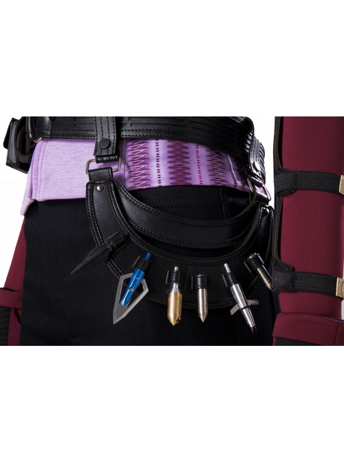 TV Drama Hawkeye Kate Bishop Purple Top Suit Halloween Cosplay Costume Set