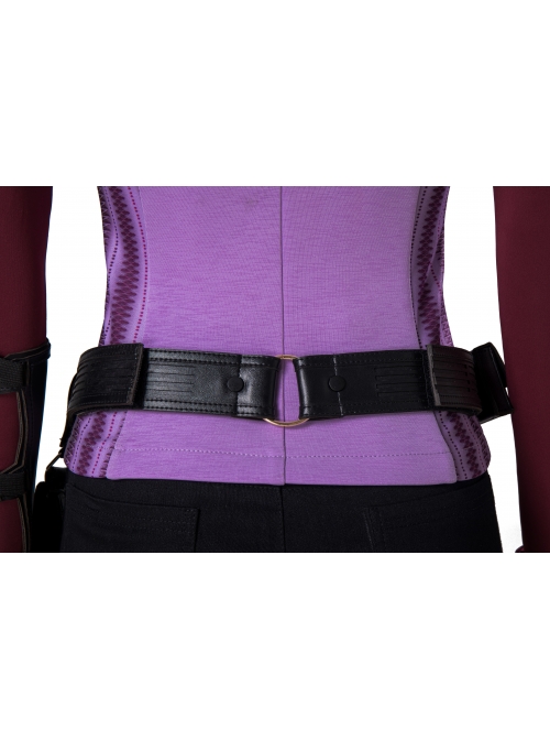 TV Drama Hawkeye Kate Bishop Purple Top Suit Halloween Cosplay Costume Set