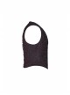 Front Chest Three-Dimensional Pattern Ribbon Metal Eyelets Lace-Up Dark Red Gothic Vest
