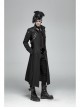 Front Chest Three-Dimensional Pattern Ribbon Metal Eyelets Lace-Up Dark Red Gothic Vest