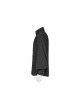High Collar Metal Retro Button Front Chest Pressure Pleated Lantern Sleeve Black Gothic Shirt