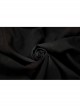 High Collar Metal Retro Button Front Chest Pressure Pleated Lantern Sleeve Black Gothic Shirt