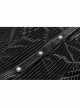 Black Dark Striped Velvet Metal Retro Button Lace Cuff Back Waist Lace-Up Gothic Blouse
