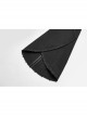 Stand-Up Collar Front Chest Metal Zipper Slit Cloak-Style Sleeve Back Waist Lace-Up Black Gothic Woolen Splice Jacquard Long Coat