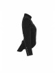 High Collar Front Chest Embroidery Button Long Sleeve Back Waist Lace-Up Black Gothic Weft Velvet Coat