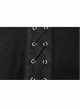 Steam Punk Female Black Metal Buckle Stitching Pleated Skirt