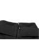 Gothic Female Dark Metal Buckle High Collar Binding Dress