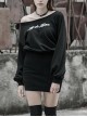 Steam Punk Female Casual Printed Hoodie High Waist Dress
