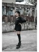 Steam Punk Female Casual Printed Hoodie High Waist Dress