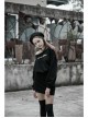 Steam Punk Female Casual Printed Hoodie High Waist Dress