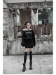 Steam Punk Female Casual Printed Hoodie High Waist Dress
