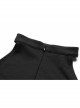 Gothic Female Dark Lunar Hollow V-neck High Waist Dress