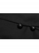 Steam Punk Female Black Mesh Stitching High Waist Pleated Dress