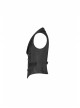 Black Jacquard Front Metal Retro Button Back Waist Metal Hasp Gothic Vest