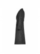 Front Button Metal Eyelets Lace-Up Long Sleeve Black Gothic Jacquard Silhouette Long Coat