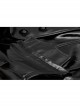 Stand-Up Collar Shoulder Hasp Front Metal Button Black Punk Woven Bright Lacquer Leather Vest