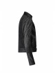 High Collar Front Metal Retro Button Bubble Sleeve Black Stripe Gothic Velvet Short Shirt