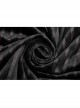 High Collar Front Metal Retro Button Bubble Sleeve Black Stripe Gothic Velvet Short Shirt