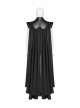 Metal Rivet Strap Leather Armor Black Punk Thin Shuttle Long Cloak