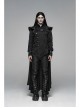 Metal Rivet Strap Leather Armor Black Punk Thin Shuttle Long Cloak