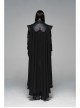Metal Rivet Strap Leather Armor Black Punk Thin Shuttle Long Cloak