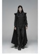 Metal Rivet Strap Leather Armor Black Punk Thin Shuttle Long Cloak
