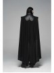 Metal Rivet Strap Leather Armor Black Punk Thin Shuttle Long Cloak
