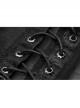 Three-Dimensional Decals Back Waist Lace-Up Black Gothic Embroidery Mesh Corset