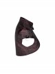 Leather Hasp High Collar Metal Rivet D-Buckle Cuff Wine Red Gothic Jacquard Short Tops