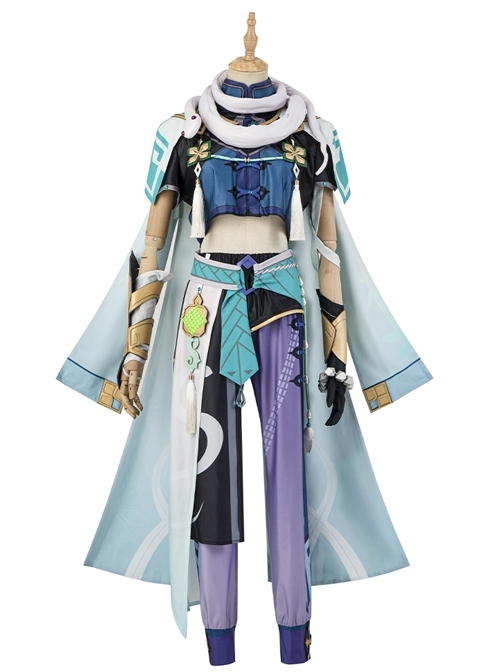 Genshin Impact Baizhu Halloween Cosplay Costume Set