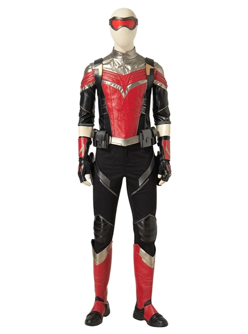 The Falcon And The Winter Soldier Falcon Sam Wilson Black Red Battle Suit Halloween Cosplay Costume Set
