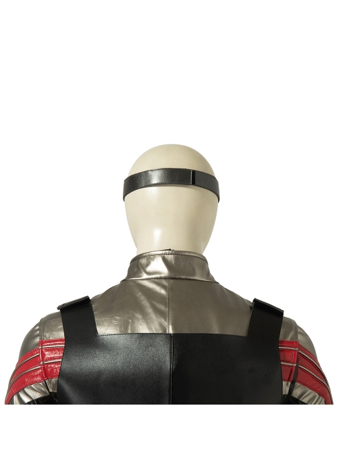 The Falcon And The Winter Soldier Falcon Sam Wilson Black Red Battle Suit Halloween Cosplay Costume Set