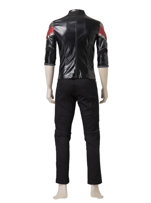 The Falcon And The Winter Soldier Falcon Sam Wilson Black Red Battle Suit Halloween Cosplay Costume Set