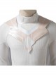 Wanda Vision White Vision Halloween Cosplay Costume White Bodysuit Full Set