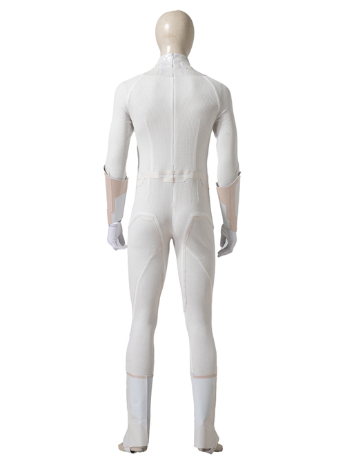 Wanda Vision White Vision Halloween Cosplay Costume White Bodysuit Full Set