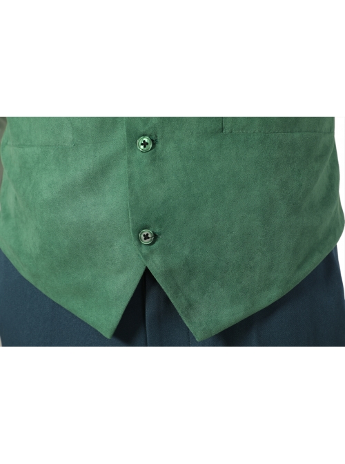 TV Drama Loki Dark Green Suit Halloween Cosplay Costume Set
