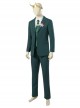 TV Drama Loki Dark Green Suit Halloween Cosplay Costume Set
