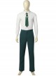 TV Drama Loki Dark Green Suit Halloween Cosplay Costume Set