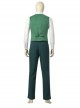 TV Drama Loki Dark Green Suit Halloween Cosplay Costume Set