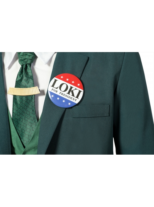 TV Drama Loki Dark Green Suit Halloween Cosplay Costume Set
