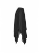 Steam Punk Female Chiffon Lace Irregular Hem Pleated Skirt