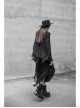 Steam Punk Female Chiffon Lace Irregular Hem Pleated Skirt
